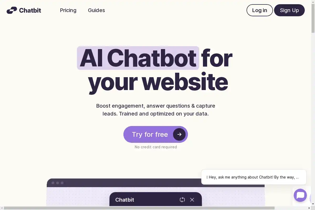 Chatbit – KI-Chatbots für Ihre Website